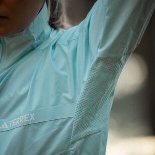 adidas Women's Terrex Multi Wind Jacket Semi Flash Aqua