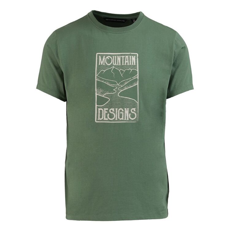 Mountain Designs Men's Heritage Short Sleeve Tee Dark Ivy