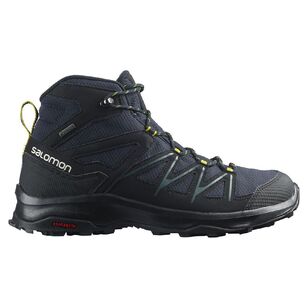 Salomon Men's Daintree Gore-Tex Mid Hiking Boots Night Sky, Black & Antique Moss 8