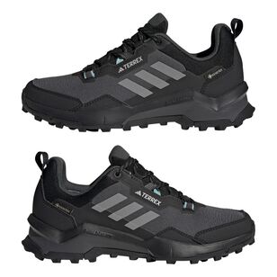 adidas Women's Terrex AX4 Gore-Tex Trail Shoes Core Black, Grey Three & Mint
