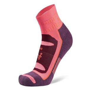 Balega Unisex Blister Resist Quarter Socks Pink & Purple