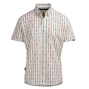 Mountain Designs Men's Tonga Short Sleeve Shirt Egret