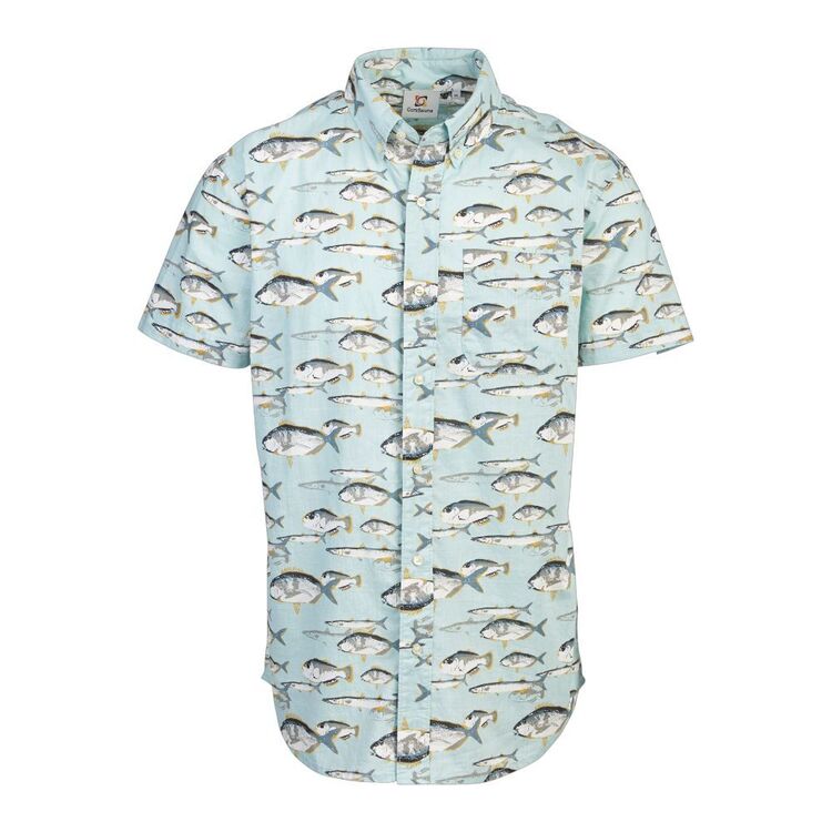 Gondwana Men's Short Sleeve Fish Shirt