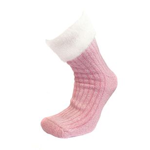 Sofsole Women's Fireside Foldover Cuff Slippers Pink 5 - 10