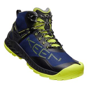 Keen Men's Nxis Evo Waterproof Mid Hiking Shoes Black & Evening Primrose