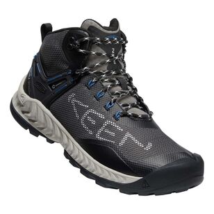 Keen Men's Nxis Evo Waterproof Mid Hiking Shoes Magnet & Bright Cobalt