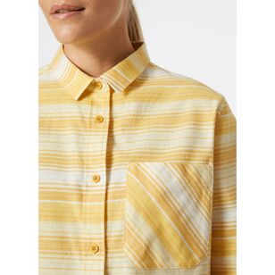 Helly Hansen Women's Lokka Organic Flannel Shirt Mead Pattern Stripe