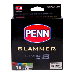 Penn Slammer Braid Line 150 Metre Spool Multicoloured