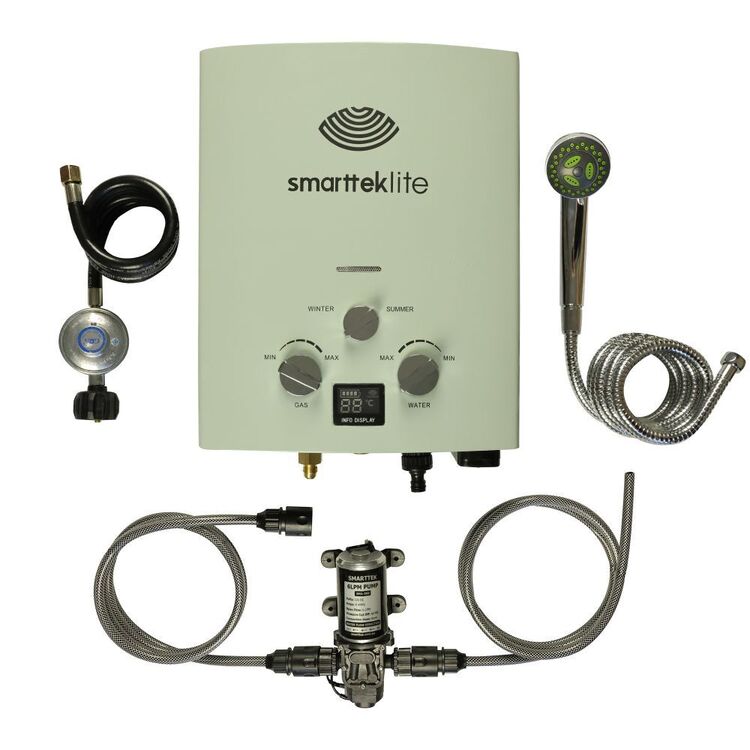 Smarttek Lite DC12V Gas Hot Water Camping Shower
