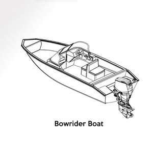 Oceansouth Bowrider Cover 5m -5.3m White 5.0M - 5.3M