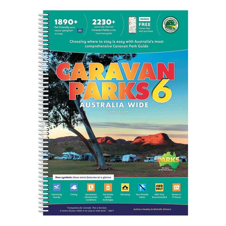 Hema Maps Caravan Parks 6 Australia Wide Guidebook