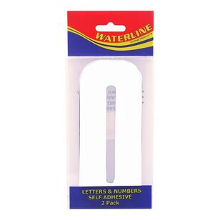 Waterline Boat Number 0 White (2 Pack) Size 6'' White