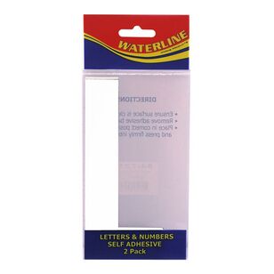 Waterline Boat Letter L White (Pack 2) Size 6'' White