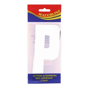 Waterline Boat Letter P White (Pack 2) Size 6'' White