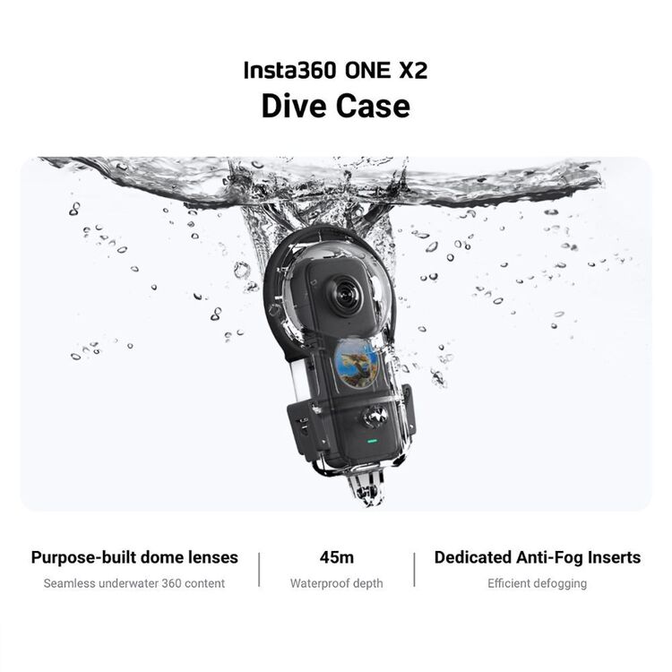 Insta360 ONE X2 Dive Case Clear