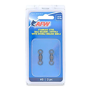 AFW Ball-Bearing Stainless Steel Swivels Grey