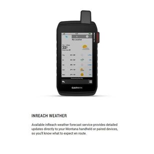 Garmin Montana 700 Rugged Handheld Touchscreen GPS Navigator with inReach Black