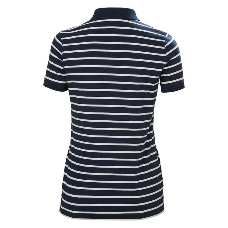 Helly Hansen Women's Siren Organic Cotton Polo Navy Stripe