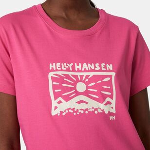 Helly Hansen Women's F2F Organic Cotton Tee Cascadia Pink