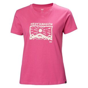 Helly Hansen Women's F2F Organic Cotton Tee Cascadia Pink
