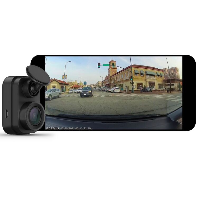 Garmin Vehicle Dash Cam Mini 2 1080p Tiny Dash Cam with a 140-degree Field of View Black