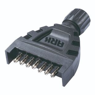 Ark 7 Pin Flat Plastic Trailer Plug Grey
