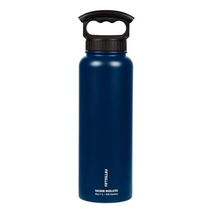 Fifty Fifty Wide Mouth 1.1L Water Bottle Blue 1.1 L