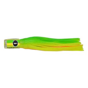 Bluewater Pop Skirted Trolling Lure 4in Charteuse & Orange 4 in