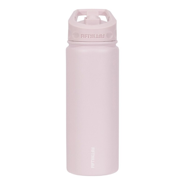 Fifty Fifty 1L Straw Water Bottle Cherry Blossom 1 L