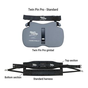 Black Magic Equalizer Twin Pin Pro Set (Standard Harness & Bag) Grey & Black