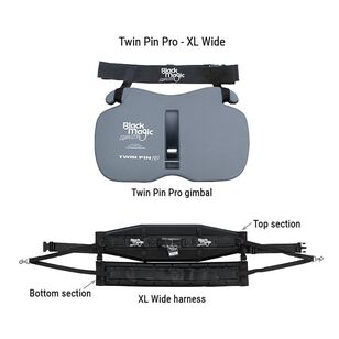 Black Magic Equalizer Twin Pin Pro Set (XL Harness & Bag) Grey & Black