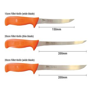 Black Magic Standard Blade Fillet Knife Orange 15 cm