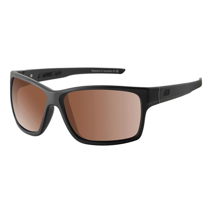 Dirty Dog Cosmic 53713 - Sunglasses Satin Black / Brown Polarised Lenses