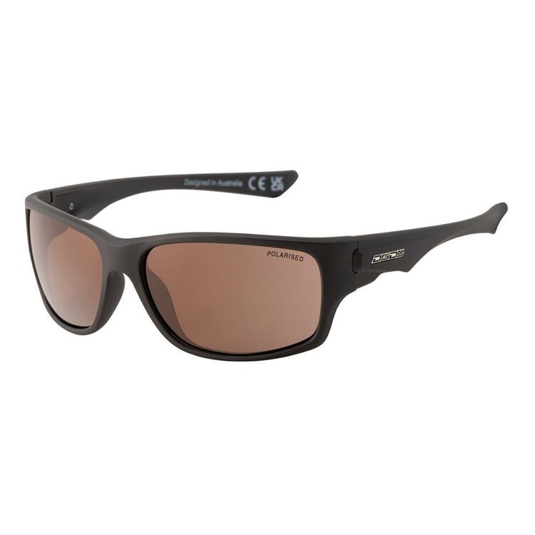 Dirty Dog Ice 53689 Sunglasses - Satin Black / Grey Polarised Lenses