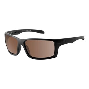 Dirty Dog Knuckle 53718 Sunglasses - Satin Black / Brown Polarised Lenses Brown & Matte Black One Size Fits Most