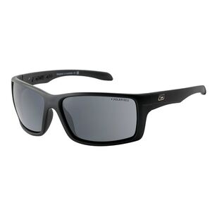 Dirty Dog Knuckle 53684 Sunglasses - Satin Black / Grey Polarised Lenses Grey & Matte Black One Size Fits Most