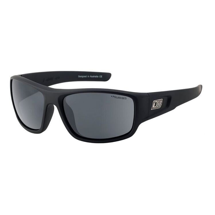 Dirty Dog Muffler 53639 Sunglasses - Satin Black / Grey Polarised Lenses