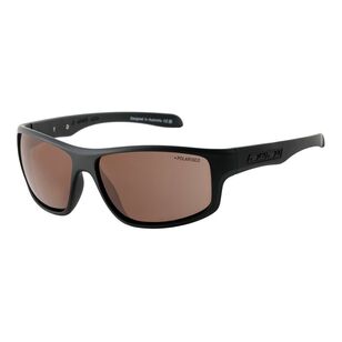 Dirty Dog Quantum 53674 Sunglasses - Satin Black / Brown Polarised Lenses Brown & Matte Black One Size Fits Most