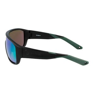 Dragon Vessel X Sunglasses With Polarised Luma Lenses Green Ion Mirror / Matte Black