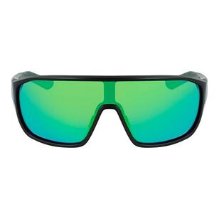 Dragon Vessel X Sunglasses With Polarised Luma Lenses Green Ion Mirror / Matte Black