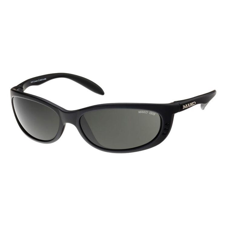 Mako Sleek Sunglasses - Matte Black / Grey Polarised Lenses