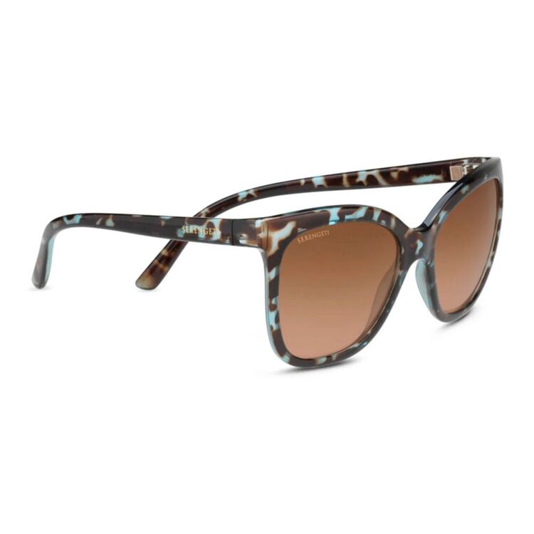 Serengeti Agata Sunglasses - Shiny Tortoise Blue / Drivers Gradient Polarised Lenses