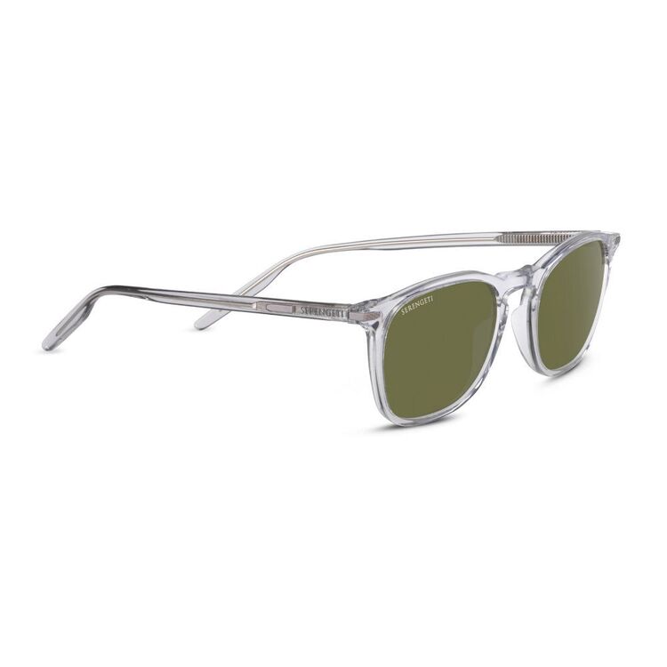 Serengeti Delio Sunglasses - Shiny Crystal / 555 Polarised Lenses