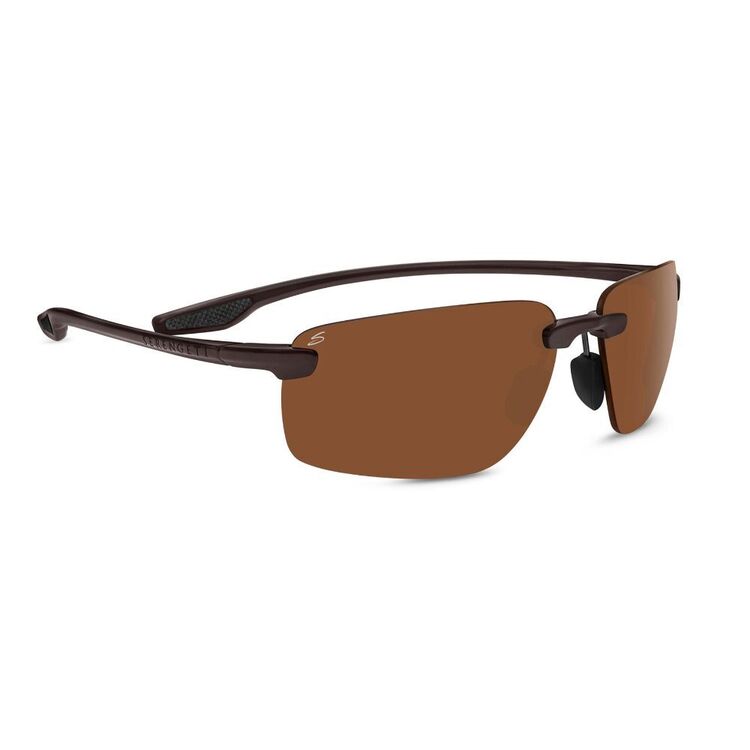 Serengeti Erice Sunglasses - Sanded Dark Brown / Drivers Polarised Lenses