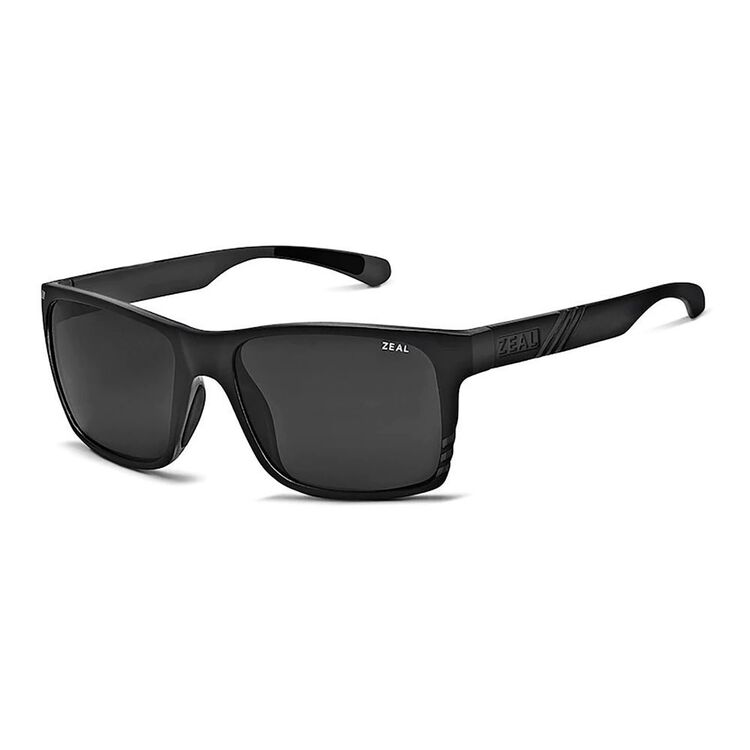 Zeal Brewer Sunglasses - Matte Black / Dark Grey Polarised Lenses Dark Grey / Horizon Blue One Size Fits Most