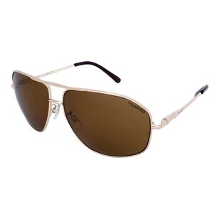 Zenith Fuel Cell Sunglasses with Polarised Lenses Brown & Gold One Size Fits Most