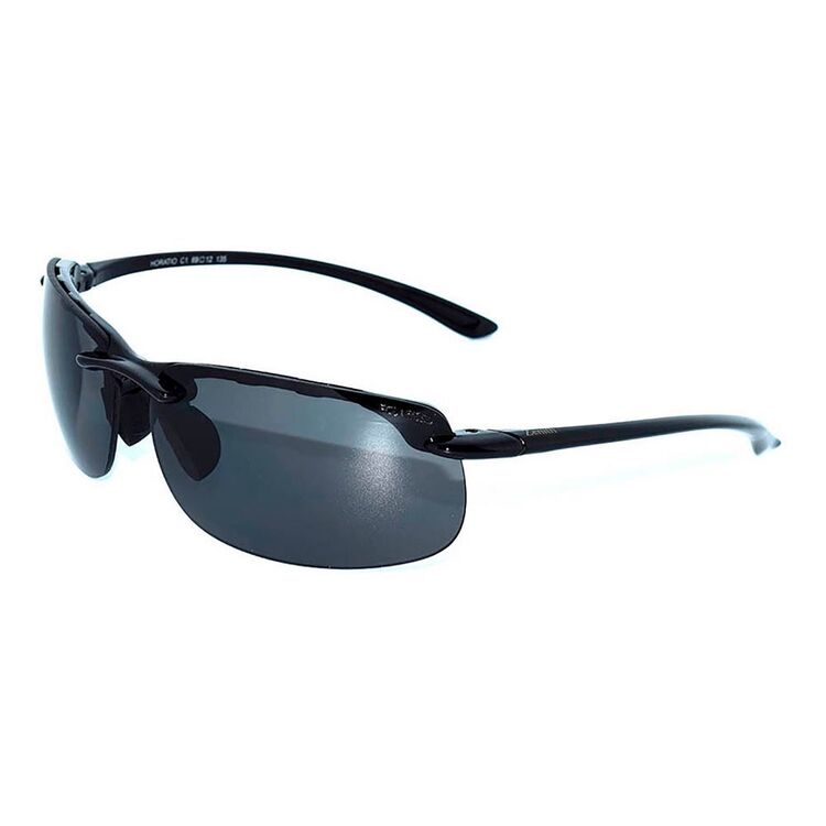 Zenith Horatio Sunglasses - Black / Smoke Polarised Lenses