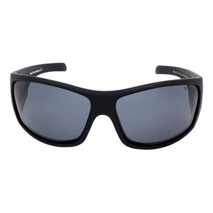 Zenith Mataranka Sunglasses with Revo Polarised Lenses Smoke & Matte Black One Size Fits Most