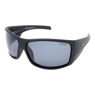Zenith Mataranka Sunglasses with Revo Polarised Lenses Smoke & Matte Black One Size Fits Most