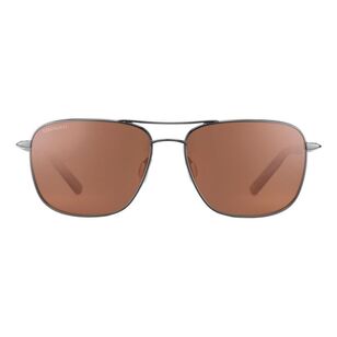 Serengeti Spello Sunglasses With Polarised Lenses Driver & Shiny Gunmetal  One Size Fits Most